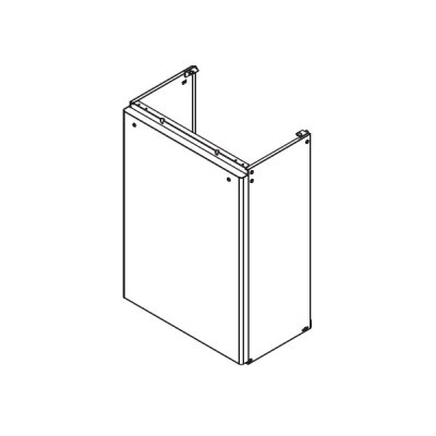 画像1: リンナイ 【WOP-N101(K)UW-650 23-2195】 配管カバー 業務用ガス給湯器 部材