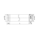 リンナイ 【FFP-12-400 23-2624】 φ120KP直管 L=400 業務用ガス給湯器 部材