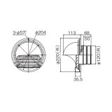 リンナイ 【TZ-FBC-120D 23-1545】 φ120ベントトップ 業務用ガス給湯器 部材