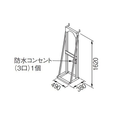 画像1: リンナイ 【UOP-5001STD-1SPT 23-2332】 連結スタンド1SPT 業務用ガス給湯器 部材 [♪]