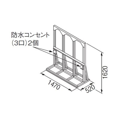 画像1: リンナイ 【UOP-5001STD-3S 23-2314】 連結スタンド3S 業務用ガス給湯器 部材 [♪]