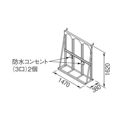 画像1: リンナイ 【UOP-5001STD-3SPT 23-2365】 連結スタンド3SPT 業務用ガス給湯器 部材 [♪]