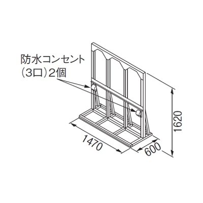 画像1: リンナイ 【UOP-5001STD-3SQ 23-2323】 連結スタンド3SQ 業務用ガス給湯器 部材 [♪]