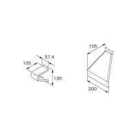 リンナイ 【UOP-UBKT 23-7011】 ユニット取付ブラケット 業務用ガス給湯器 部材