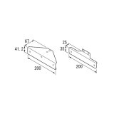 リンナイ 【UOP-UBKT-U 23-7339】 ユニット取付ブラケット上 業務用ガス給湯器 部材