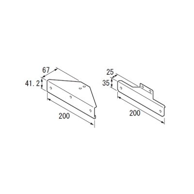 画像1: リンナイ 【UOP-UBKT-U 23-7339】 ユニット取付ブラケット上 業務用ガス給湯器 部材