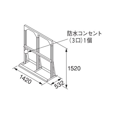 画像1: リンナイ 【UOP-E50STD-2S 23-0335】 連結スタンド2S 業務用ガス給湯器 部材 [♪]