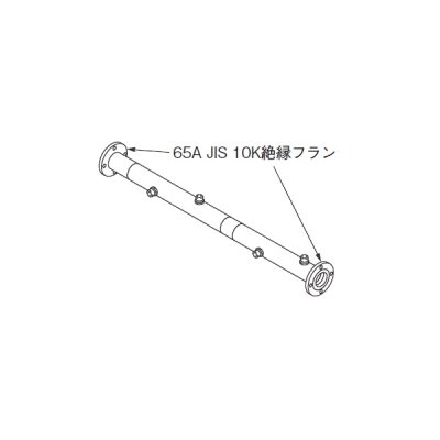 画像1: リンナイ 【UOP-E50MHS-4ZW65 23-2273】 増設用水湯配管セット4ZW65 全長1419mm 業務用ガス給湯器 部材