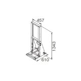 リンナイ 【UOP-A32W2-STD 23-4587】 連結スタンドW2 業務用ガス給湯器 部材 [♪]