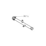 リンナイ 【UOP-E32GHS-W2-40(B) 23-5966】 ガス配管セットW2 全長627mm 業務用ガス給湯器 部材