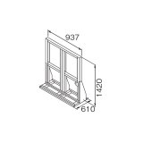 リンナイ 【UOP-E32W4-STD 23-3880】 連結スタンドW4 業務用ガス給湯器 部材 [♪]