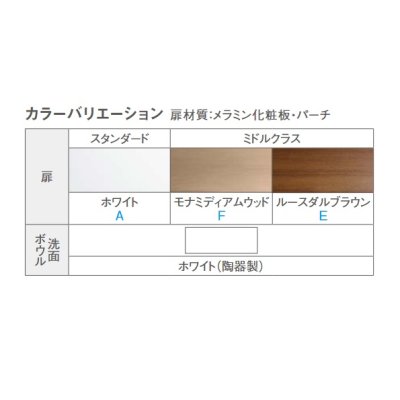 画像2: TOTO 洗面化粧台 LDSAS075AAGKG1(カラー) Aシリーズ 2枚扉 エコシングル混合水栓(一般地・寒冷地共用) 間口750mm 洗面ボウル高さ750mm 受注生産品 ♪§