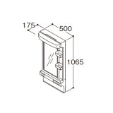 TOTO 洗面化粧台 化粧鏡 LMAS050A1GEG1G Aシリーズ 1面鏡 ベーシックLED照明 エコミラーなし 間口500mm ♪