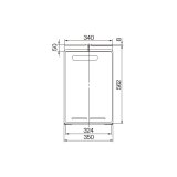 リンナイ [UX-V-P2-UW 23-3312]PS 取付アダプタ 取替対応機種(RUX-AシリーズのWタイプ) ユーロホワイト ガス給湯器 部材