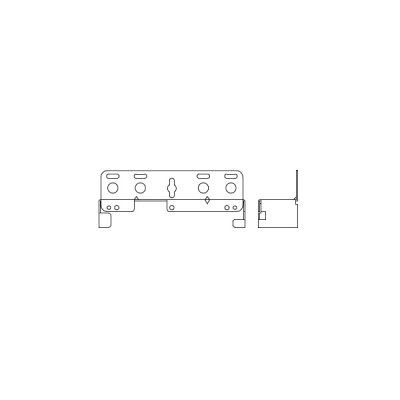 画像1: リンナイ [UX-6031(2)UW 24-5314]壁掛金具 2個入り ガス給湯器 部材