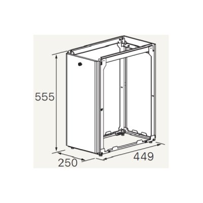 画像1: 給湯器 部材 ノーリツ 据置台D67 0709120