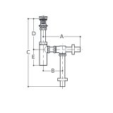 水栓金具 TOTO TLDP1201JA 洗面器用排水金具 ボトルトラップ32mm 壁排水金具 ワンプッシュ式