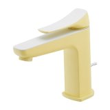 水栓金具 カクダイ 183-303-Y シングルレバー混合栓 ブレードホース フロストレモン
