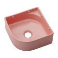 洗面所 カクダイ 493-244-P 壁掛手洗器 美濃焼 フロストピーチ ♪
