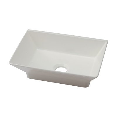 画像1: 洗面所 カクダイ 493-262-W 角型手洗器 ホワイト