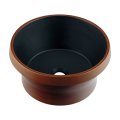 洗面所 カクダイ 493-264-DD 丸型手洗器 カカオ