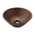 洗面所 カクダイ 493-267-M 丸型手洗器 信楽焼 窯肌 ♪