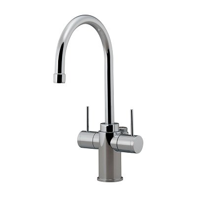画像1: 水栓金具 カクダイ 721-013 双口水栓 90°ハンドル開閉