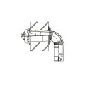 パロマ TFW-110×75C-300C(K)L 給湯器部材 直出しウォールトップ 室外よりトップ取付タイプ 上方給排気タイプ