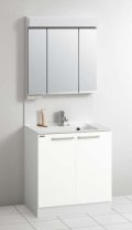 クリナップ [ミラーキャビネット M-0753CMS + 洗面化粧台 BCML075TNNWJTSS ] 間口75cm ラクトワ 扉/モノホワイト 受注生産品§♪