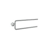 ハンスグローエ 42822000 アクサーユニバーサルサーキュラーアクセサリー タオルホルダー ダブルハンドル クロム ♪