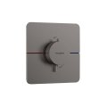 ハンスグローエ 15588340 ShowerSelect Comfort Q シャワーサーモスタット 埋込式 155/155(化粧部) ブラッシュドブラッククロム ♪