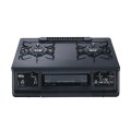 パロマ [PA-380WA-R 都市ガス] ガスコンロ 右強火力 every chef(エブリシェフ) 幅59cm 水なし両面焼きグリル スマートな黒