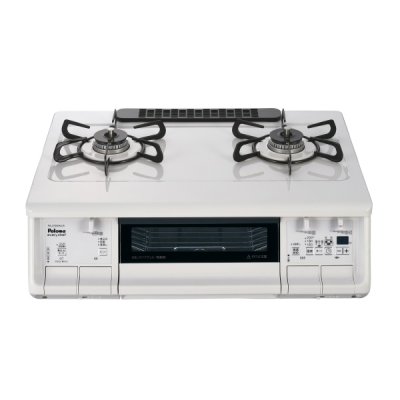 画像1: パロマ [PA-380WHA-L 都市ガス] ガスコンロ 左強火力 every chef(エブリシェフ) 幅59cm 水なし両面焼きグリル やさしい白