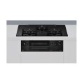 リンナイ [RHS72W38M11RNBW 都市ガス] ビルトインコンロ 幅75cm DELICIA(デリシア) 強火力(左・右) ナイトブラック ザ・ココットラウンド付属 ♪