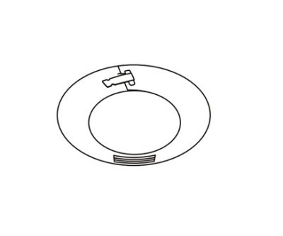 画像1: パロマ FEKRT-100 給湯器部材 メガネリング(2枚入り)
