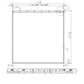 TOTO EKK04069N1 シャワーカーテン 16型 ポリエステルカ－テン 寸法：W1690×H1530 ホワイト