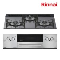 [在庫あり] リンナイ [RHS31W42J4RSTW 都市ガス] ビルトインコンロ 幅60cm Lisse(リッセ) 強火力(左・右) サテンシルバー ココットプレート付属 ☆2 ♭