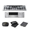 リンナイ [RHS71W34ALRSL 都市ガス] ビルトインコンロ 幅75cm GRILLER(グリレ) 強火力(左) シルバー ザ・ココット ココットプレート トースト・ピザプレート付属