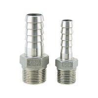 カクダイ 6489-1/2×16 水栓金具 ステンレスホースニップル