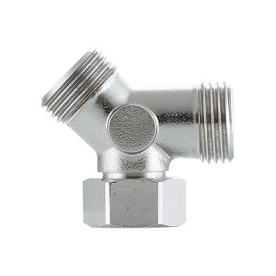 画像1: カクダイ 617-390-13 水栓金具 片ナット45°チーズ