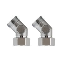 カクダイ 646-213-13 水栓金具 片ナット45°エルボ 2個入