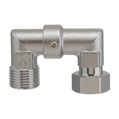 画像1: カクダイ 646-251-13 水栓金具 片ナット可動エルボ