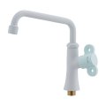 カクダイ 700-440-B 水栓金具 泡沫立形自在水栓 90°開閉ハンドル フロストミント