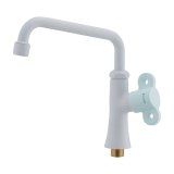 カクダイ 700-440-B 水栓金具 泡沫立形自在水栓 90°開閉ハンドル フロストミント