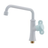 カクダイ 700-440-B 水栓金具 泡沫立形自在水栓 90°開閉ハンドル フロストミント