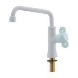 カクダイ 700-740-B 水栓金具 泡沫立形自在水栓 90°開閉ハンドル フロストミント