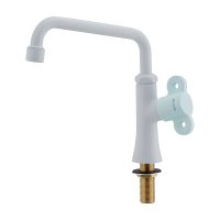 カクダイ 700-740-B 水栓金具 泡沫立形自在水栓 90°開閉ハンドル フロストミント
