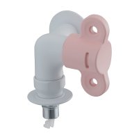 カクダイ 731-201-P 水栓金具 洗濯機用水栓 逆流防止機能付 フロストピーチ