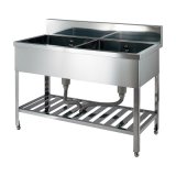 カクダイ 457-105-90 水栓金具 ステンレスシンク 2槽式 奥行450 幅900 受注生産品[§♪]