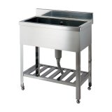 カクダイ 457-102-90 水栓金具 ステンレスシンク 1槽式 奥行600 幅900 受注生産品[§♪]